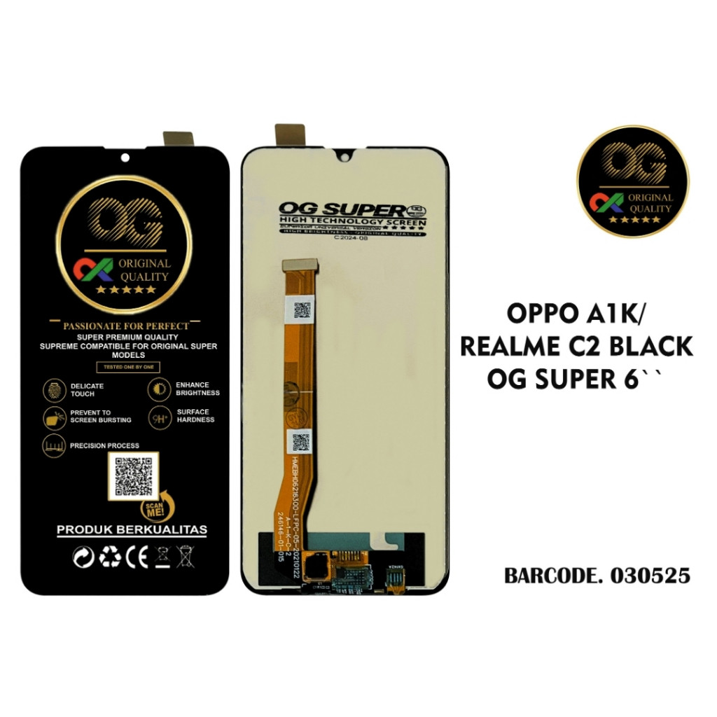 LCD HP ( OG SUPER ) LCD OPPO A1K / REALME C2 FULLSET GROSIR MURAH