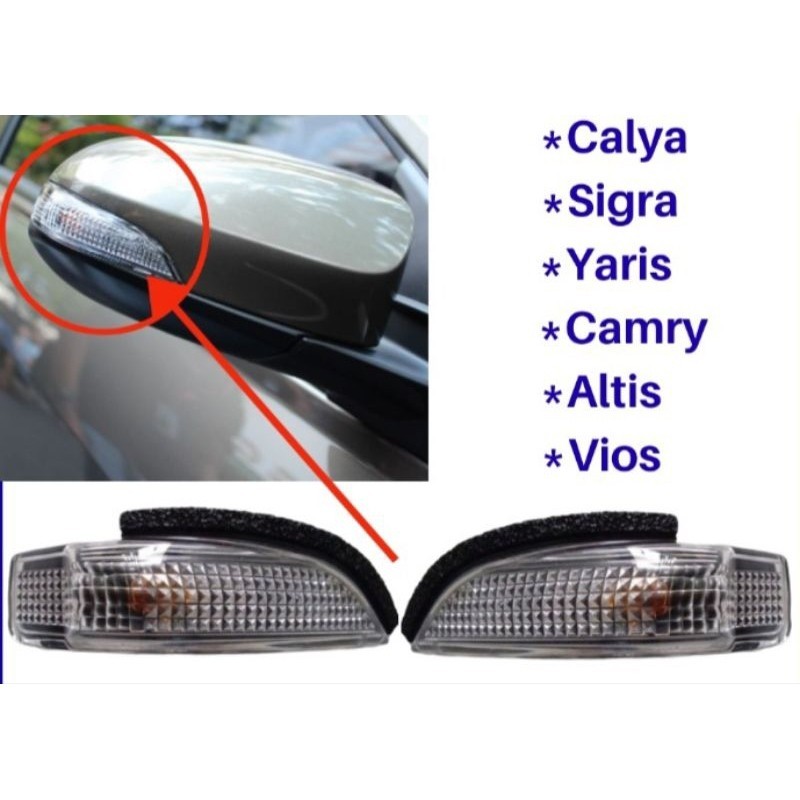 Lampu sen sein spion calya, sigra, yaris thn 2016-2023 original