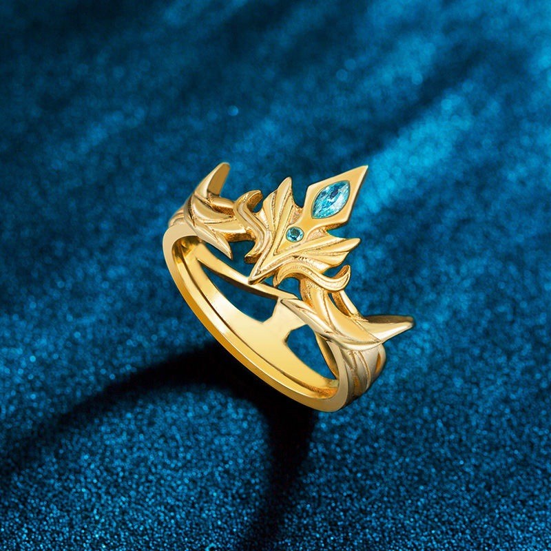Douluo Dalu Animation Tang San Sea God Crown Ring Fashion Trend Niche