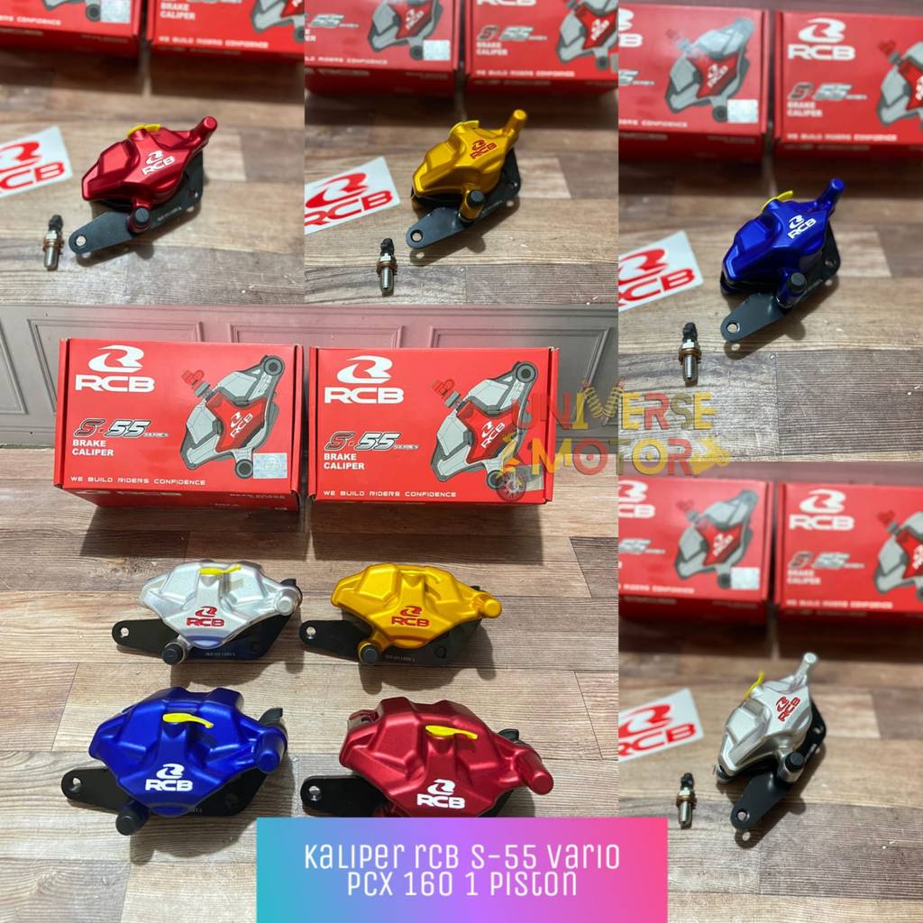 Kaliper RCB PCX 160 Vario 160 1PISTON depan aja RCB S-55 Original RCB