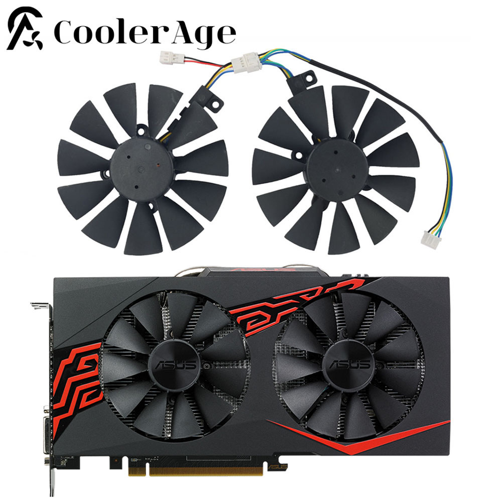 87MM T129215BU RX570 GTX1060 GTX1070 GPU Fan For ASUS Expetion Radeon RX 570 GTX 1060 1070 GDDR5 Coo