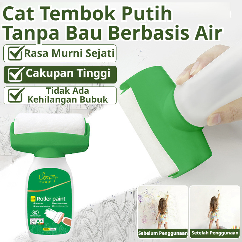 Cepat Kering Bebas Bau  Cat Tembok Air Putih Untuk Roller Cat Tembok/Putih/Air/Roller