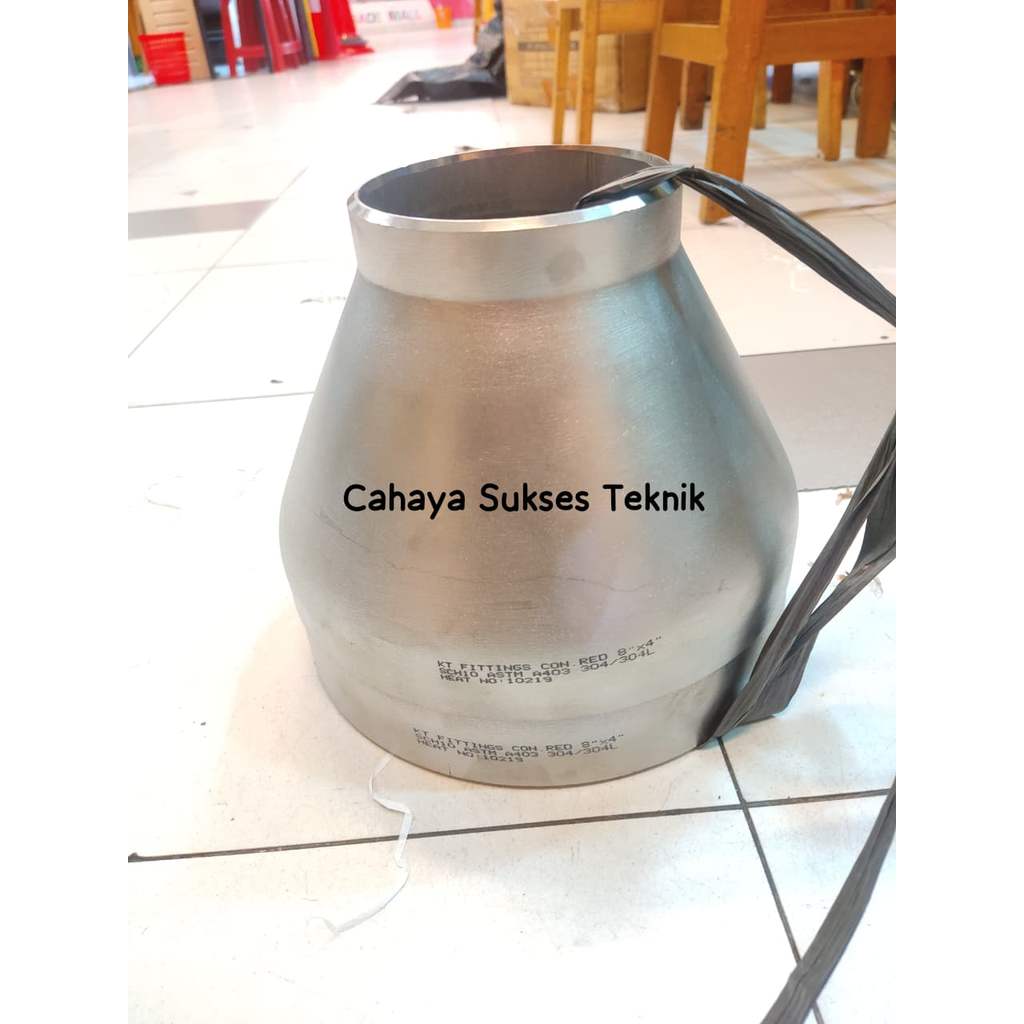 Reducer Las SCH10 Stainless SS 304 6" x 2" inch SS304