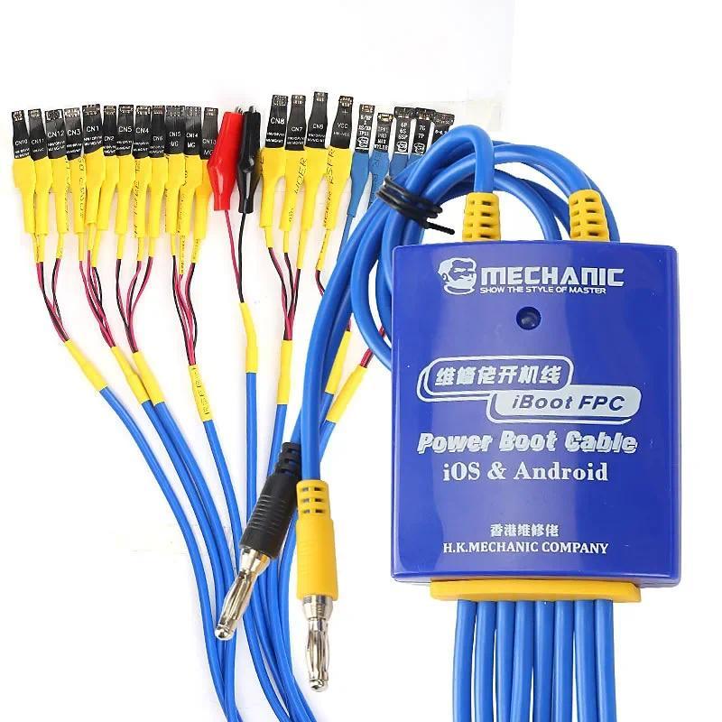 Kabel Power Boot MECHANIC IBoot AD Max IBoot FPC untuk IPhone 6-17ProMax Samsung Huawei Xiaomi, Kabe