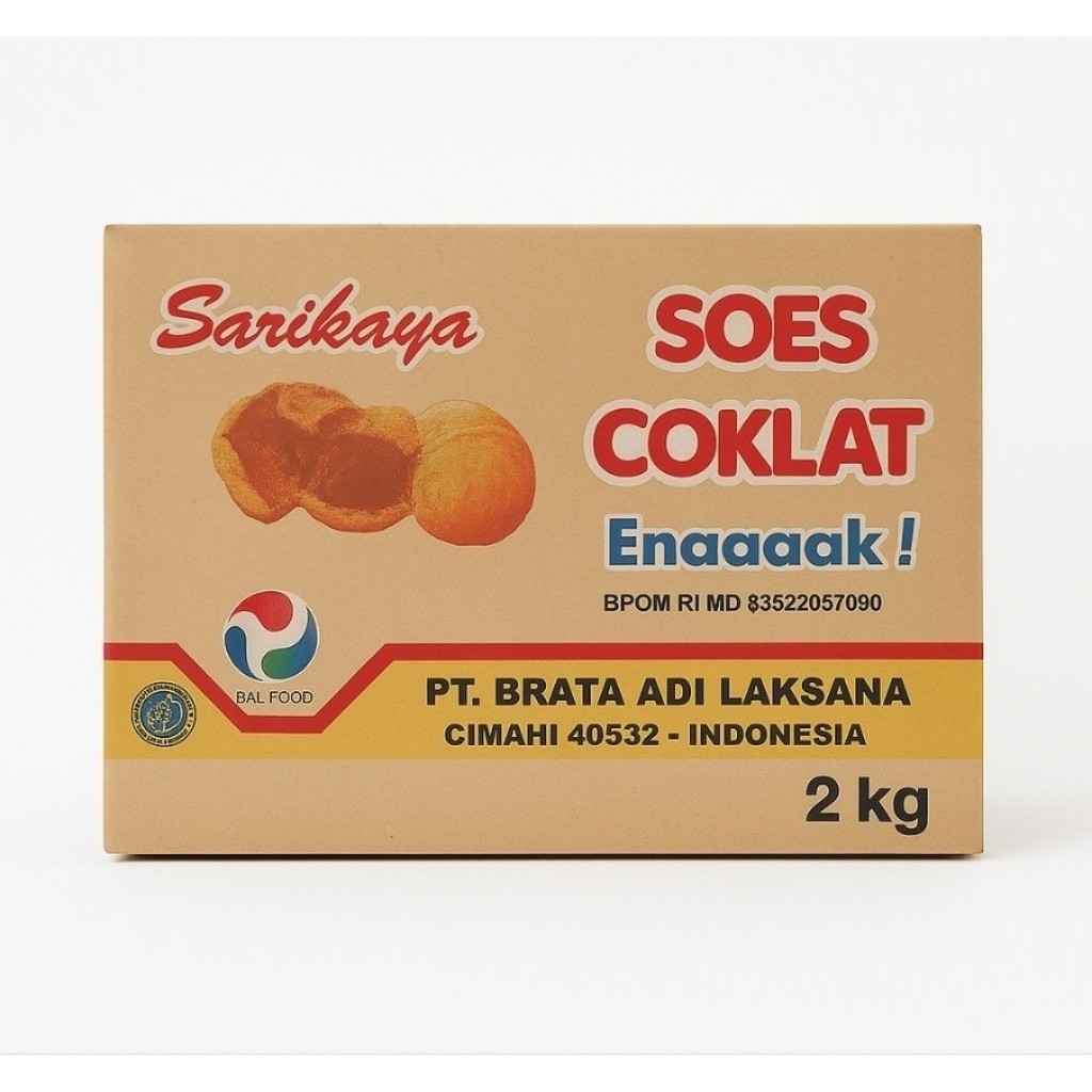 READY Soes Sus Coklat Kering Sarikaya 2Kg – Grosir Camilan Laris Isi Banyak, Untung Besar
