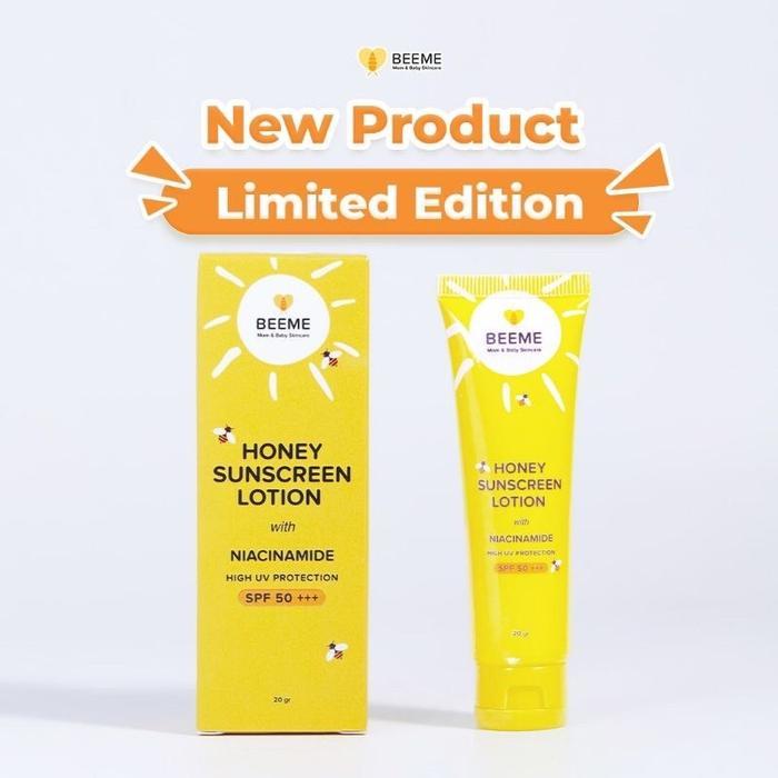 Beeme Honey Sunscreen Lotion with Niacinamide SPF 50+++ - Lotion Tabir Surya Bayi & Anak