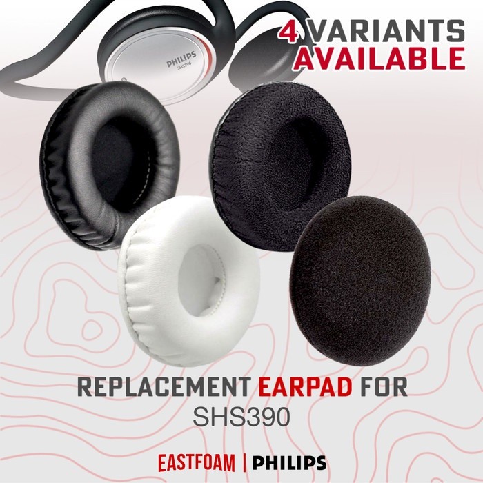 Earpad Foam Philips SHS 390 SHS390 SHS-390 Earcup Ear Cushion Busa Bantalan