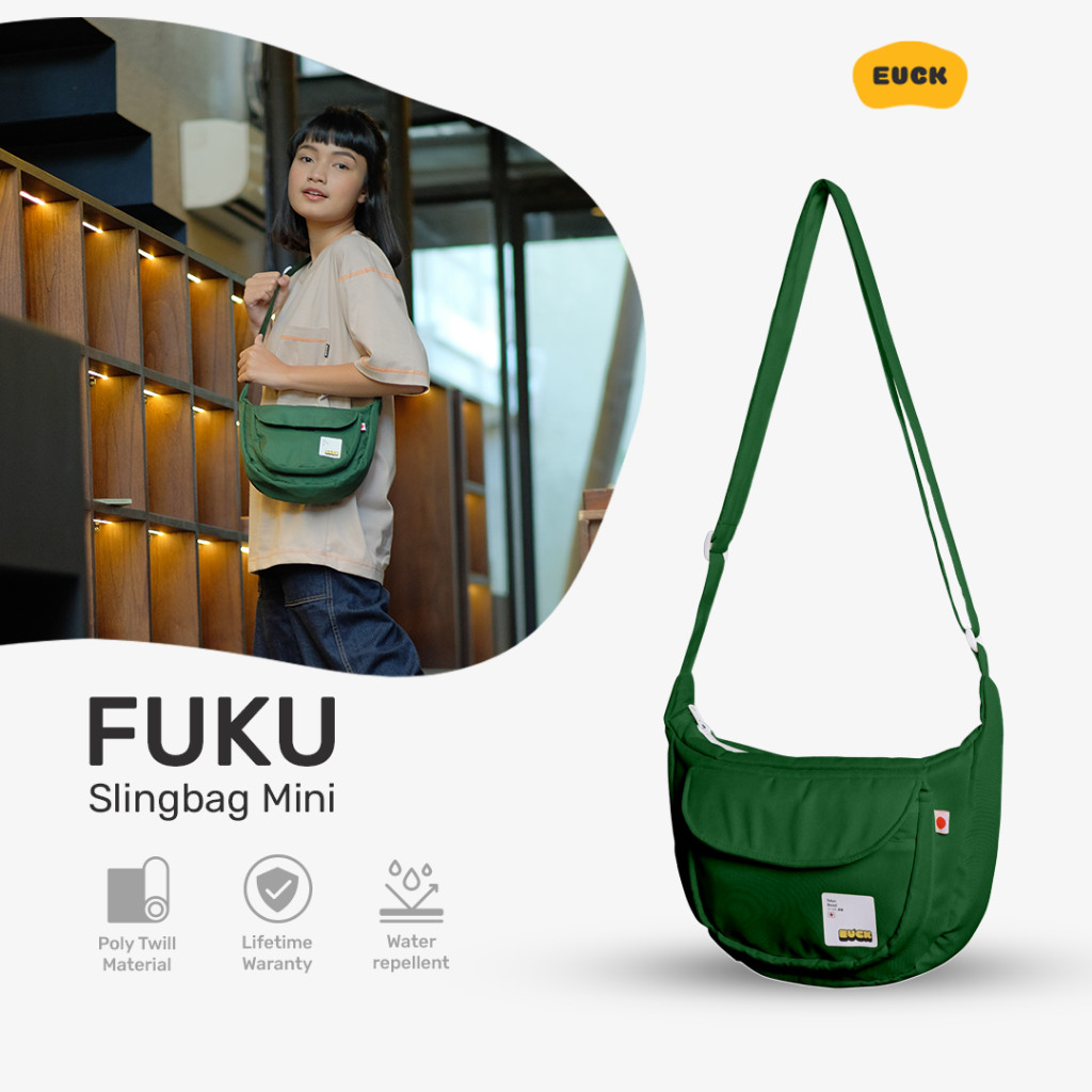 ZAHASHOP EUCK Fuku Sling Bag Mini - Tas Selempang Waterproof Pria dan Wanita Size M