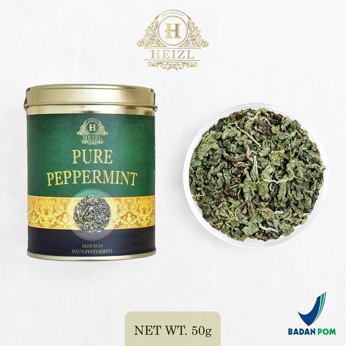 HEIZL Pure Peppermint Tea Teh Peppermint Dried Mint Leaves Daun Teh Mint 50gr