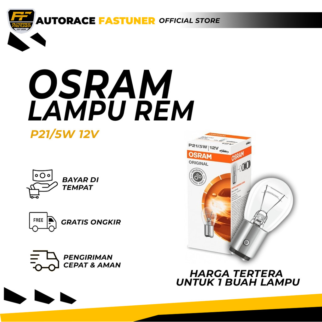 OSRAM Lampu Rem Putar 12V 21/5W - P21/5W 7528