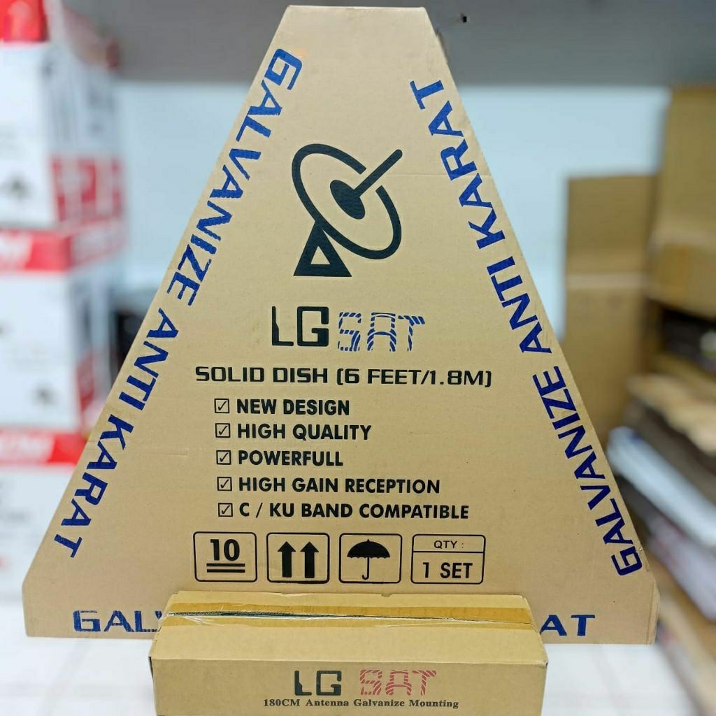JAMIN MURAH Antena parabola 6Feet LGSAT Galvanize+mounting(BISA LANGSUNG ORDER)