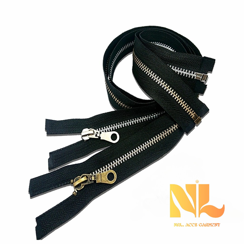 (5 PCS) Resleting Jaket Besi 100 CM (40 Inci) / Resleting Rell Besi No 5