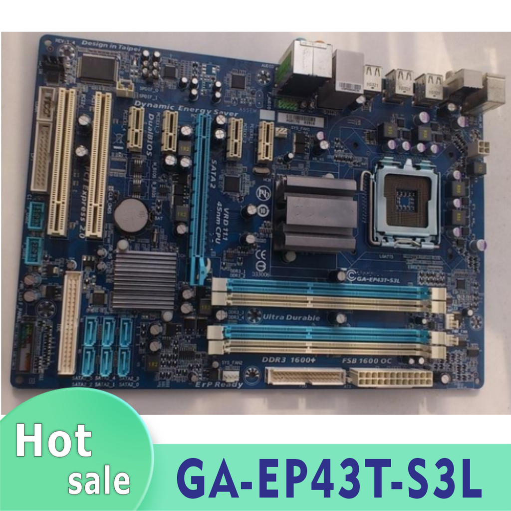 GA-EP43T-S3L motherboard LGA 775 DDR3 USB2.0 16GB desktop motherboard SATA II 100% testing