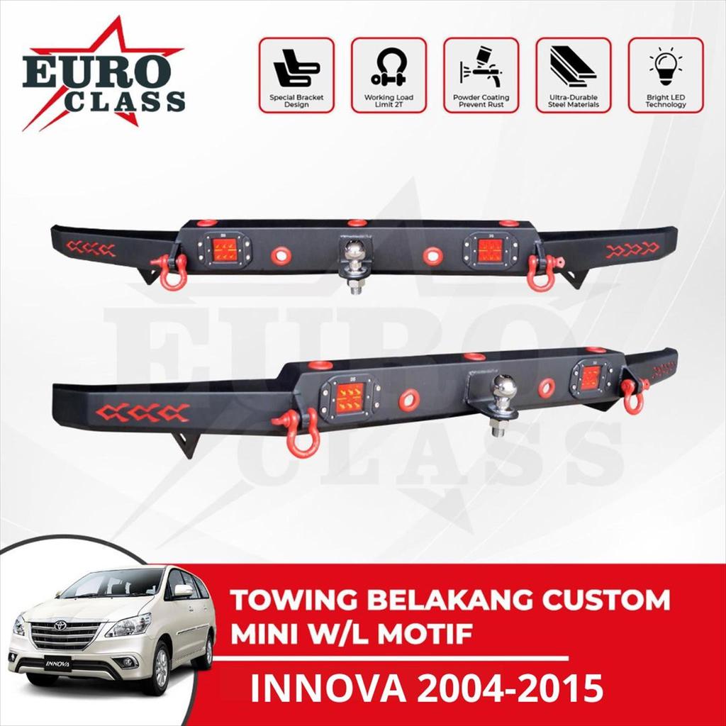 Towing Bar Tanduk Belakang Innova 2004-2015 Bumper Besi Euro Class