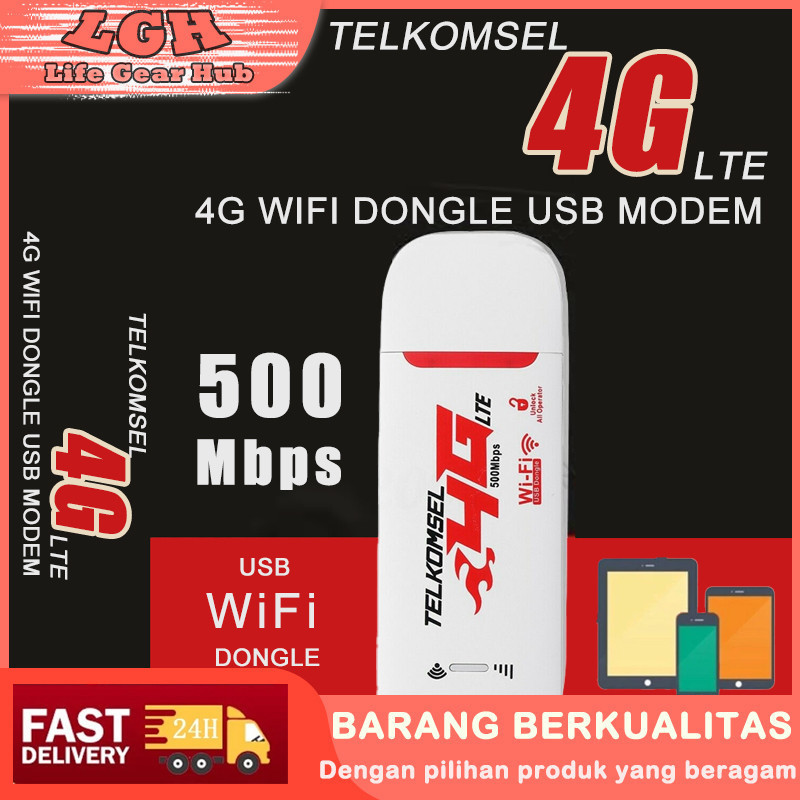 Modem Mifi WIFI Mini USB 4g Wingle USB 500Mbps Modem Mifi All Operator LTE Modem Wi-Fi Portabel LTE 