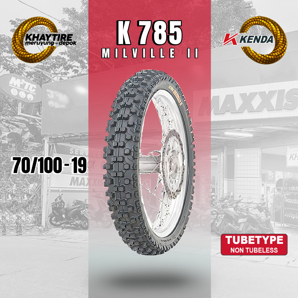 Ban Motor TRAIL KENDA MILVILLE II 70/100 Ring 19 NON TUBELESS