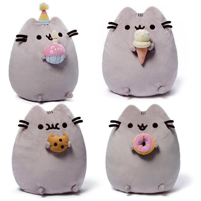 Anime Pusheen Plush Toys New Doll 16cm Short Plush Donut Pillow Send Friends Holiday Gifts