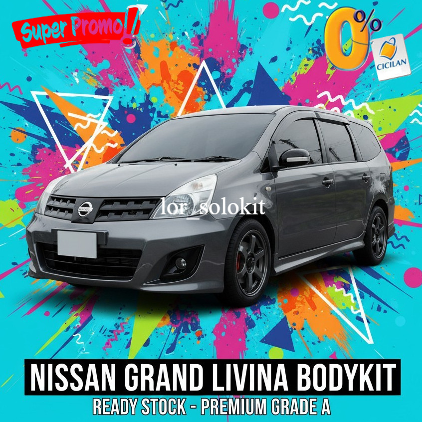 [READY] Bodykit Bumper Nissan Grand Livina Hws Include Grill 2006-2012 Body Kit