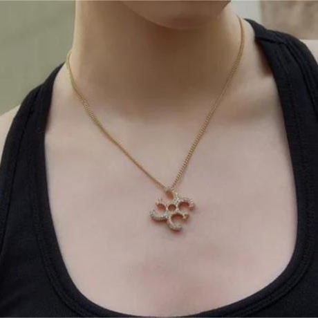 Chanel Style High-End Necklace Simple Socialite Temperament Vintage Pendant Fashion Niche Irregular 