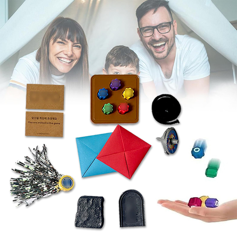 Korean Traditional Folk Game / Mainan Squid Game / Gonggi Jack Stone Pebbles Set