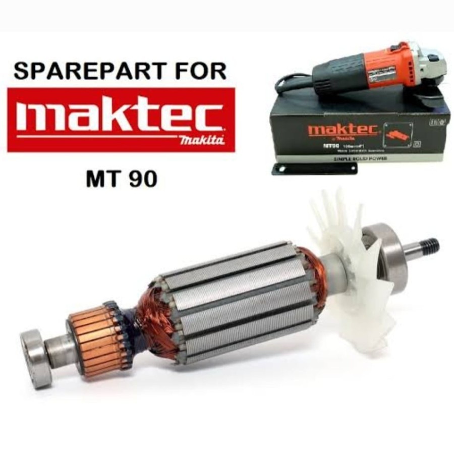 MACTEC GULUNGAN DINAMO GERINDA MT90 MT 90 ANGKER ARMATURE MAKTEC SPAREPART