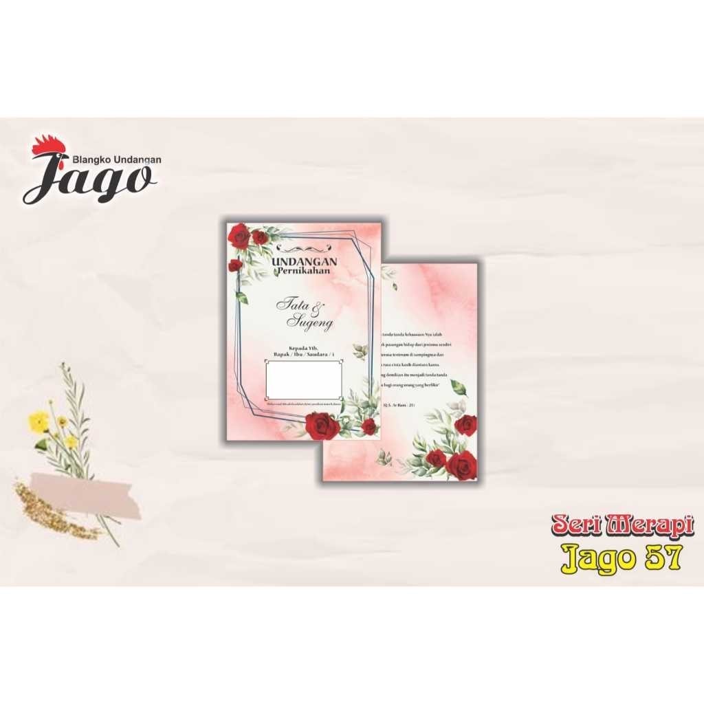Blangko Undangan  Jago 57  Invitation