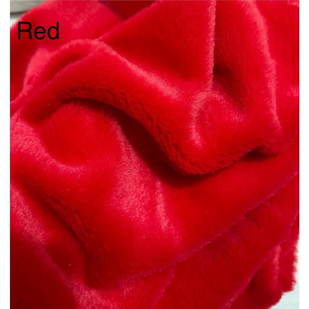 AST - Kain Bulu Rabbit Fur Kain Bulu Kelinci Halus Kain Bulu Ukuran 50 cm x 75 cm