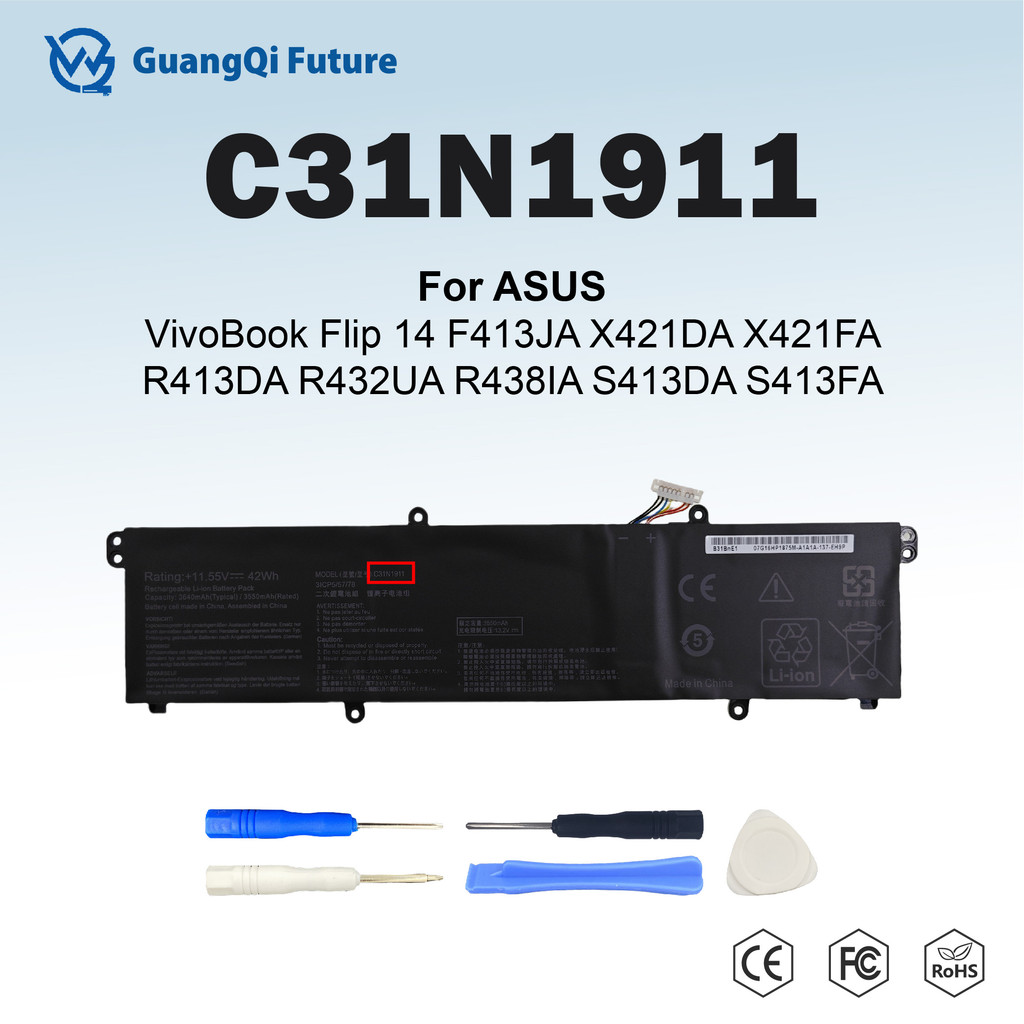 C31N1911 B31N1911 42Wh Laptop Battery For Asus VivoBook Flip 14 TM420IA Series M413DA-WS51 F413FFK43
