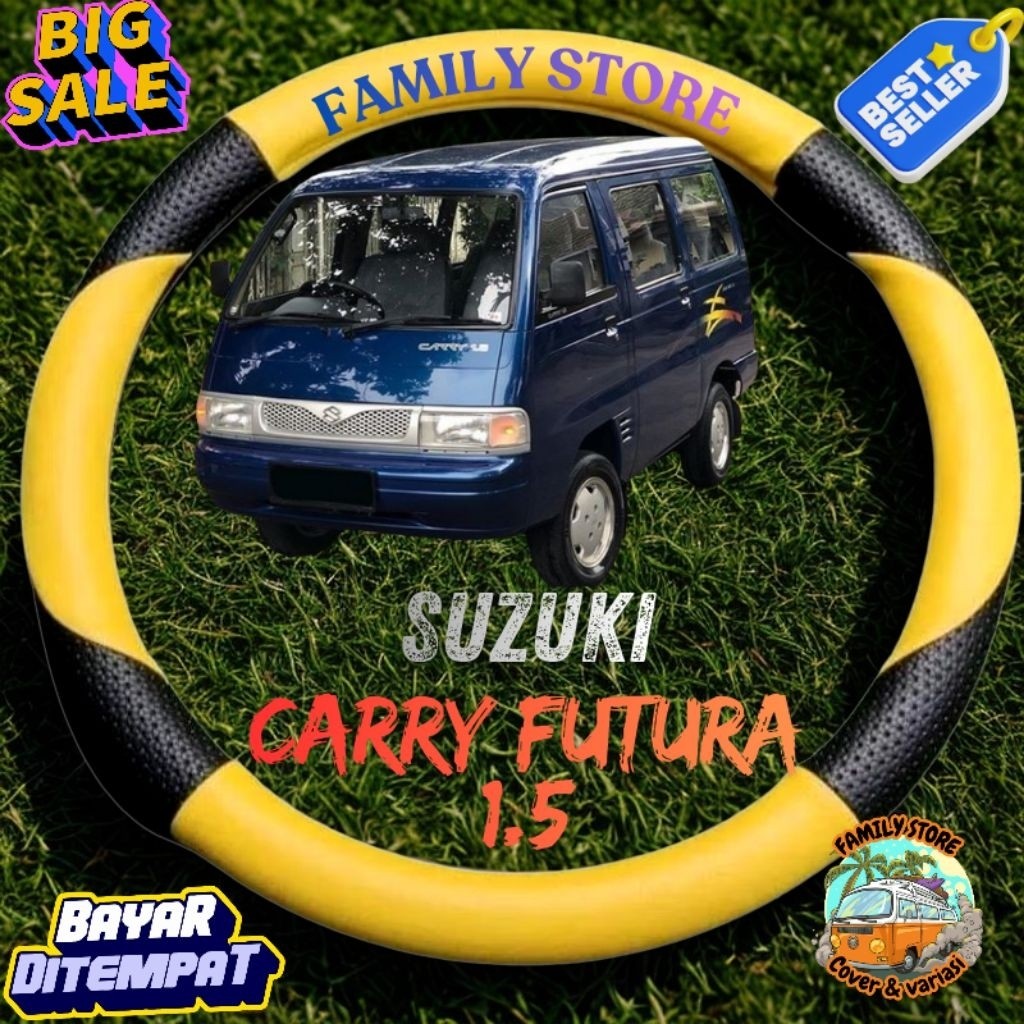 Cover stir/ Bungkus Stir Mobil CARRY FUTURA1.5 sarung stir mobil minibus Cover stir variasi Sabit un