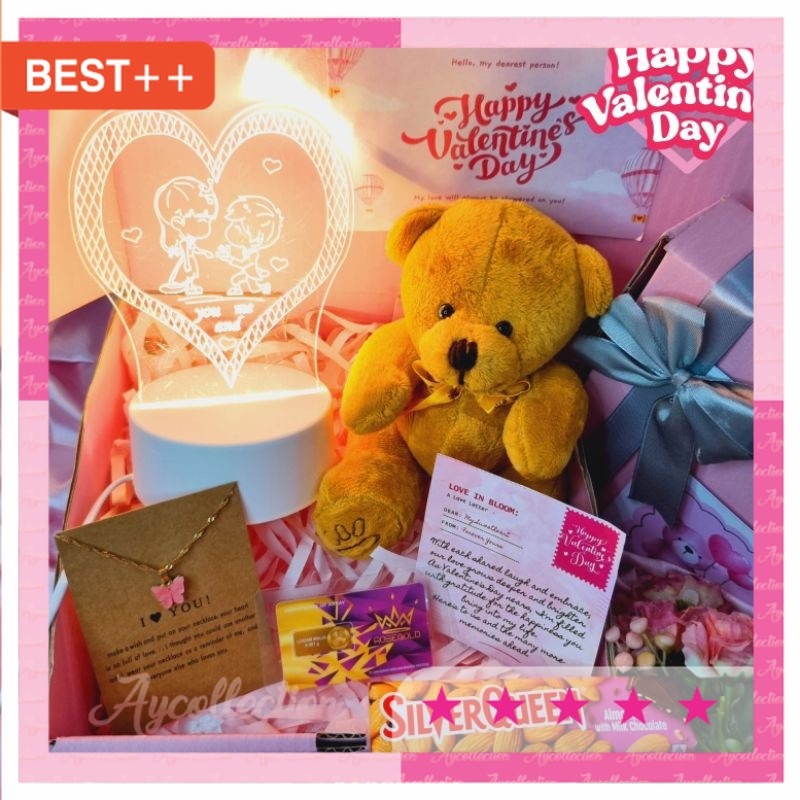 Kado valentine Pasangan Pacar suami Istri / Kado Valentine Hadiah Boneka Beruang / Valentine Giftbox