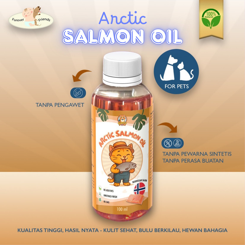 Minyak Salmon Murni 100% - Minyak Salmon Kucing Anjing - Salmon Oil Vitamin - Minyak Ikan Salmon Unt