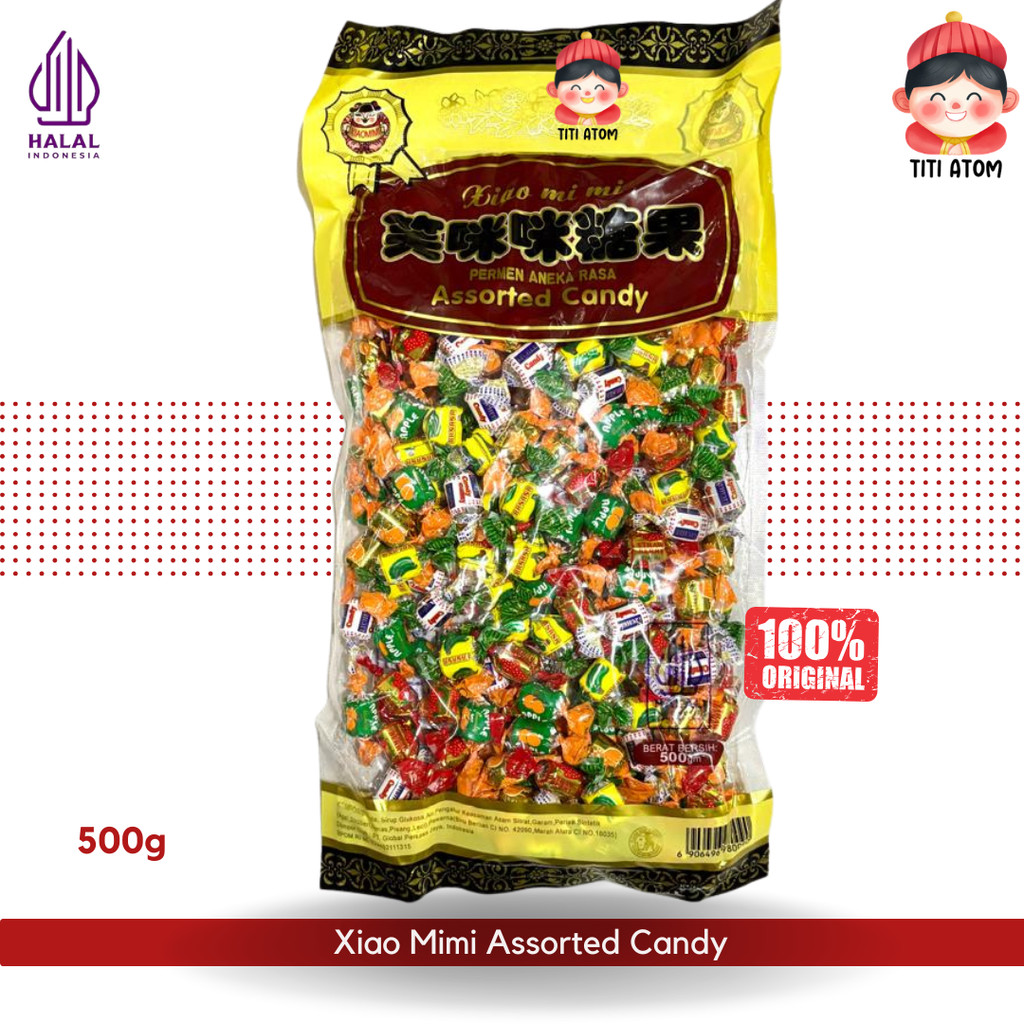 Xiao Mimi Assorted Candy Permen Buah-Buahan Lamaran Imlek Sincia 500g