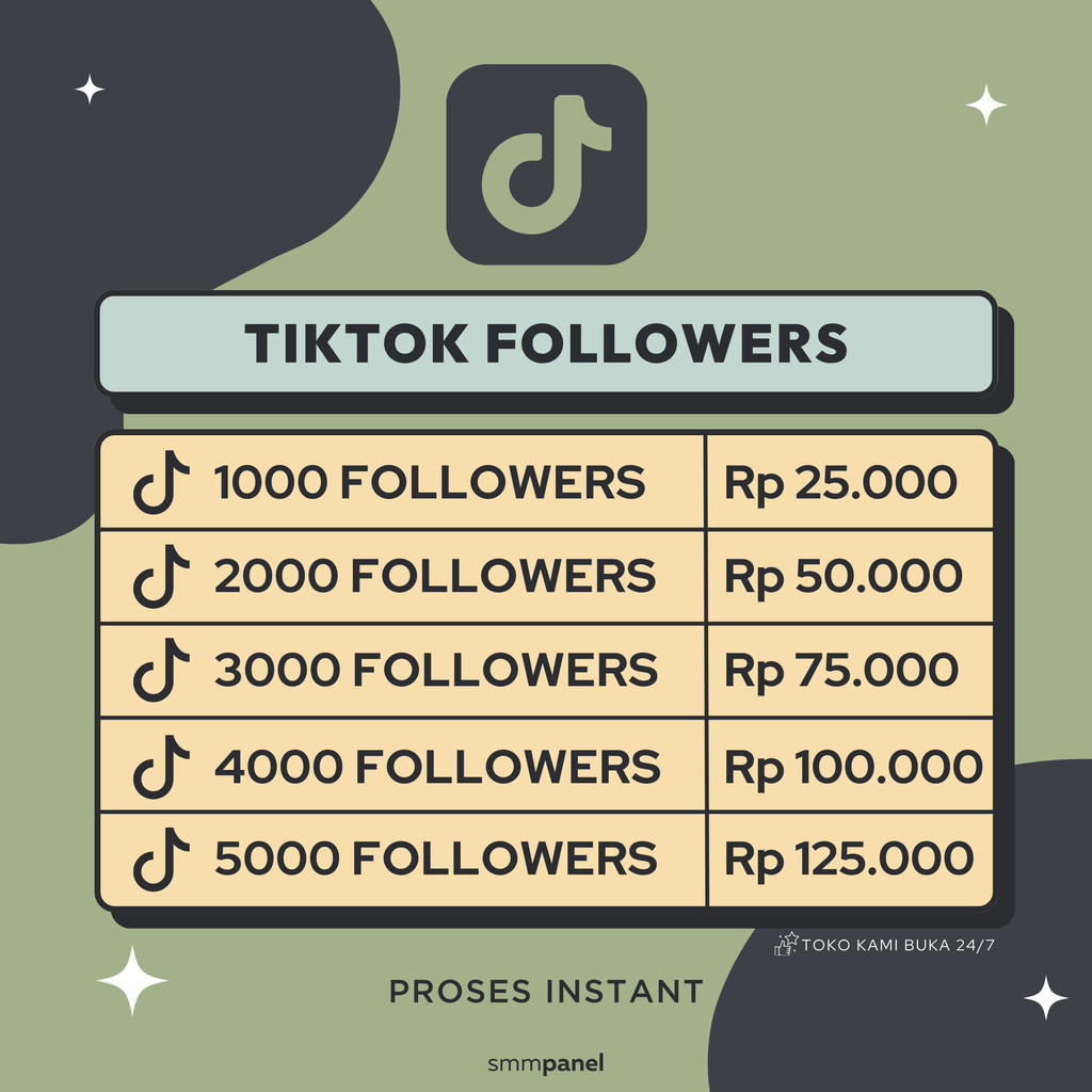 Beli Followers TikTok Murah Permanen Bukan Real Akun TikTok Indonesia Follow Tik Tok Aktif Permanen