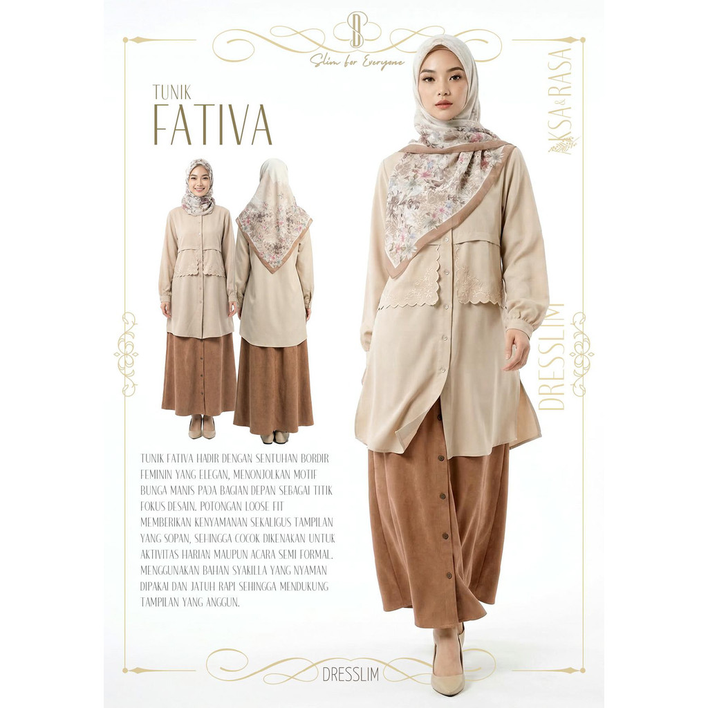 Rabbani - Tunik Fativa Atasan Wanita