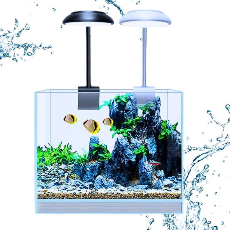 LAMPU JEPIT KANDILA PRO MINI CLIP MC 5 WHITE BLACK LAMPU LED AQUARIUM NANO FISH TANK