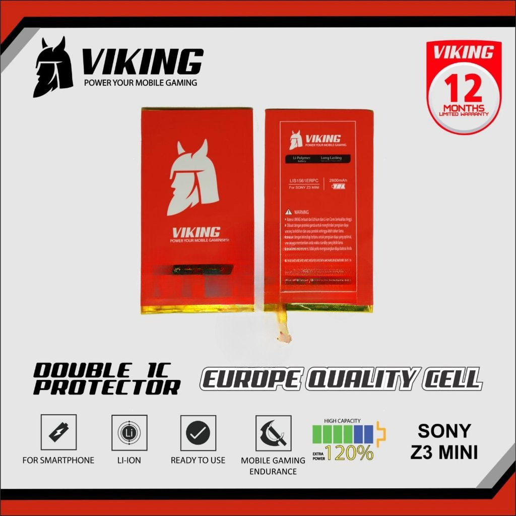 ISP TOOLS Baterai Viking Double Power - LIS1561ERPC / Sony Xperia Z3 Mini / Z3 Compact / C4 / E5303 