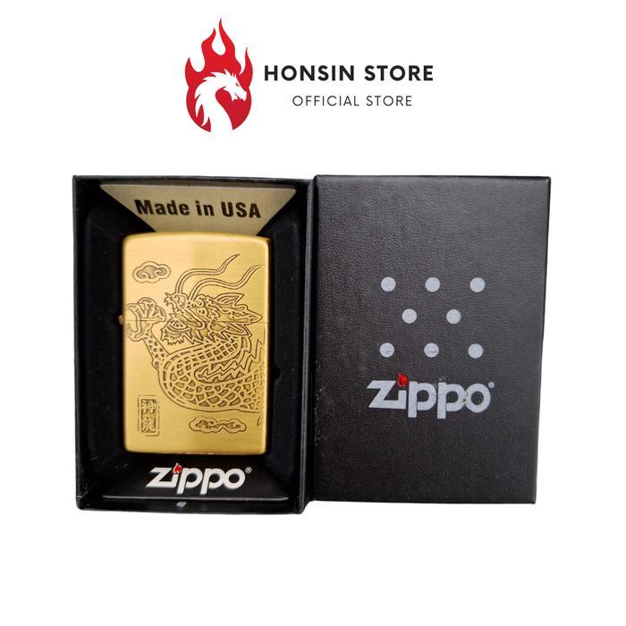 Korek Zippo Motif Naga Grafir 1 Sisi Korek Api Zippo Original Zippo Premium