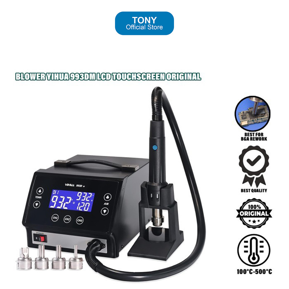 Blower YIHUA 993DM - Smart Touchscreen Hot Air Rework Station - YIHUA 993DM