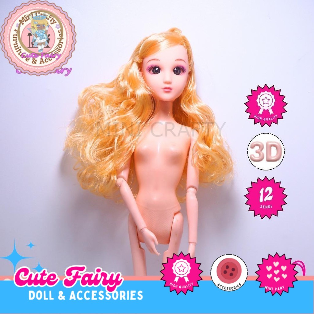 Boneka BJD 30cm 12 Sendi Pivotal Doll Mainan Anak Koleksi Boneka BJD Doll 30cm Gift Doll - Mini Craf