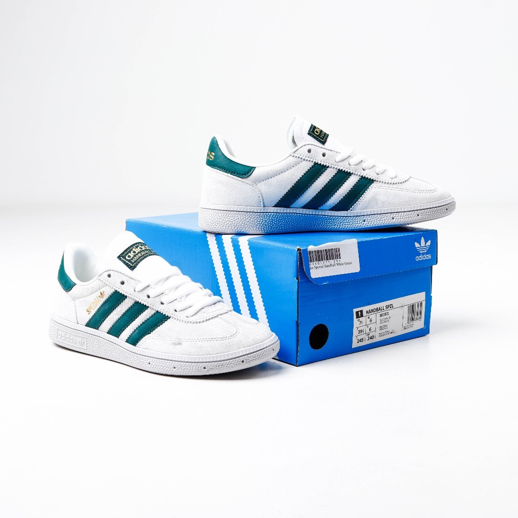 Sepatu  Adidas Spezial Handball White Green