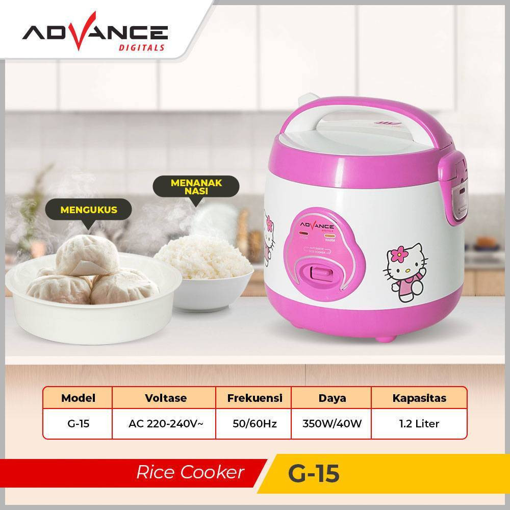 RICE COOKER ADVANCE G-15 MAGICCOM KARAKTER ADVANCE MAGICCOM KAPASITAS 1.2 LITER