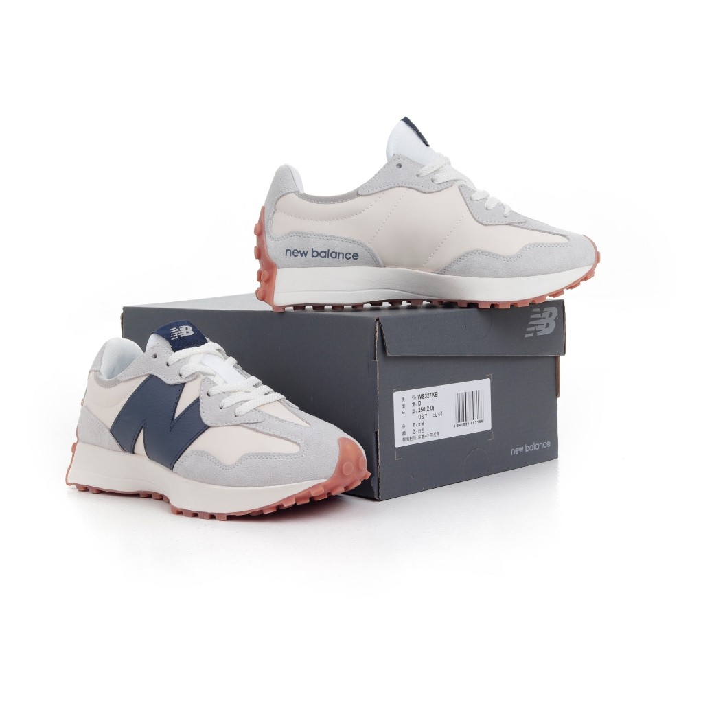 Sepatu  New Balance 327 Trainers Off White Navy