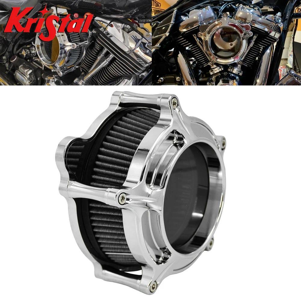 Filter Air Cleaner Motor Harley Clarion Chrome Sportster XL48 Dyna FXDLS Touring Electra Road Glide 
