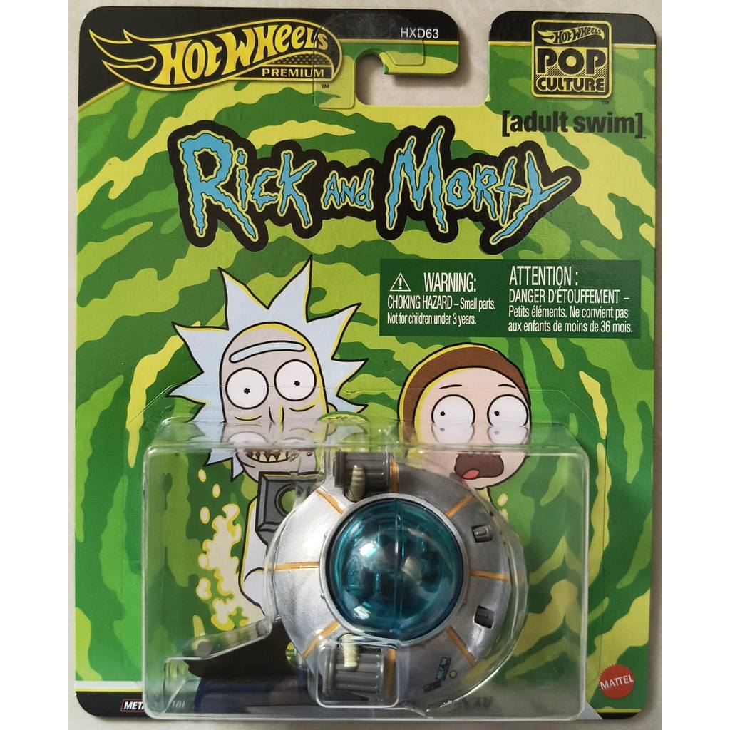 Hot Wheels Premium Pop Culture Rick and Morty – Portal Gun Collector Item SNI Original Mattel