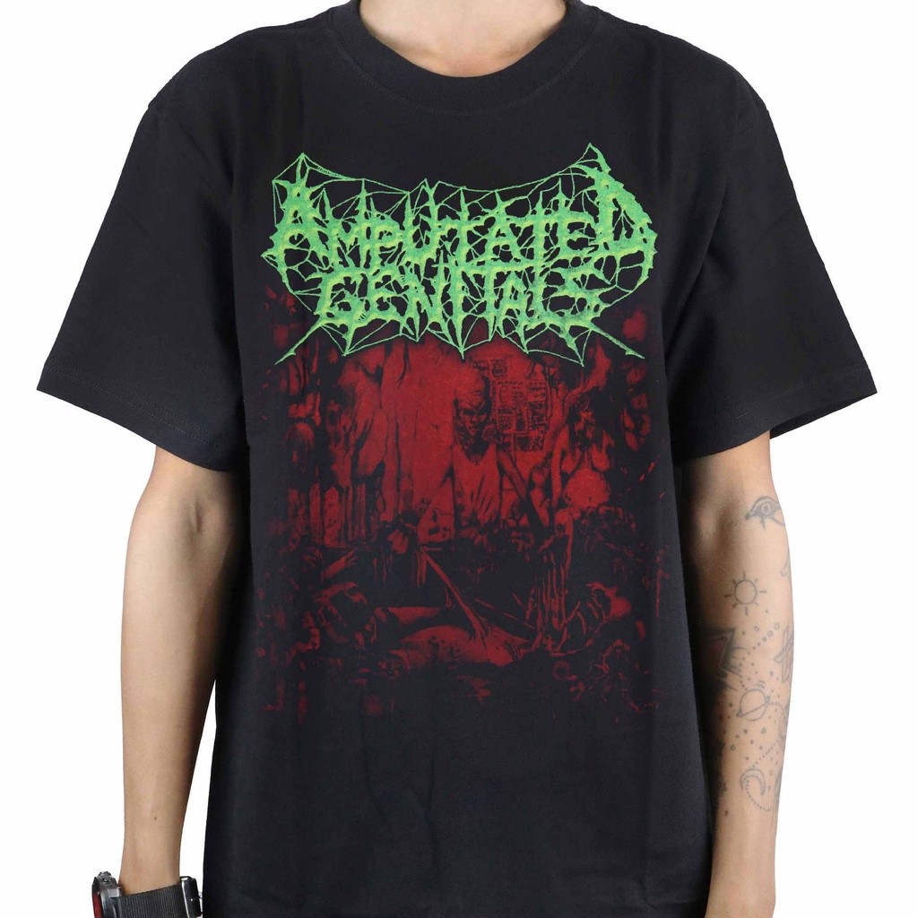 Original  Amputated Genitals - Human Tshirt Kaos Pria