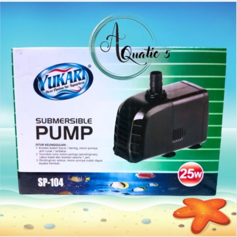 PROMO MURAH Pompa kolam Aquarium hidroponik YUKARI SP 104