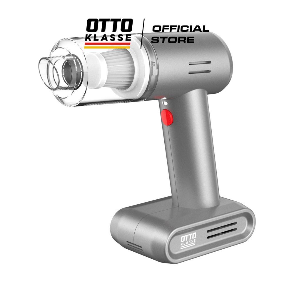 Otto Klasse Vacuum Cleaner dengan Pompa Angin Kendaraan Cordless - Silver Vacuum Cleaner Mobil Cordl