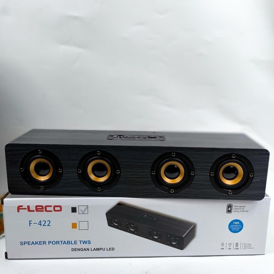 BISA COD Spiker bluetooth aktif super bass Fleco F-422 Soundbar