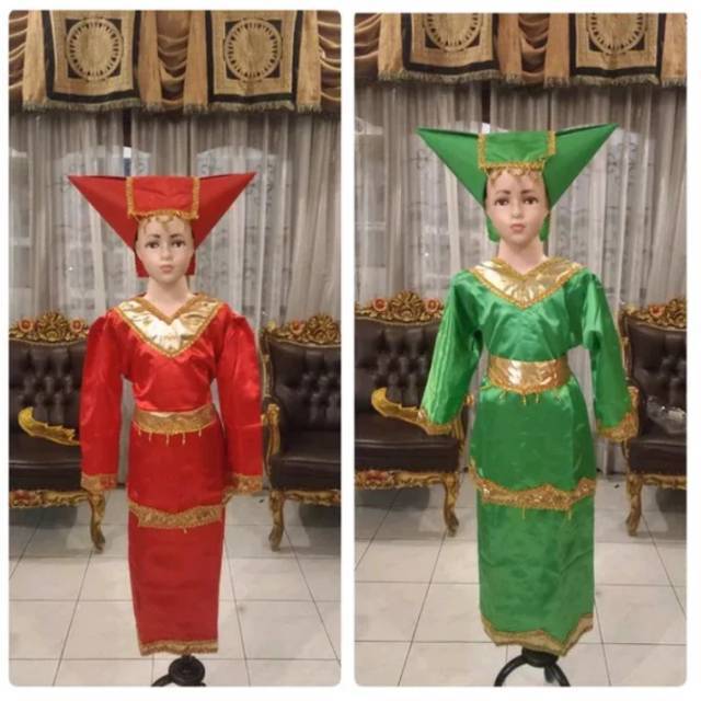 ZARISHOP.ID Pakaian Adat Padang Perempuan Anak TK - SD / Baju Adat Anak TK SD