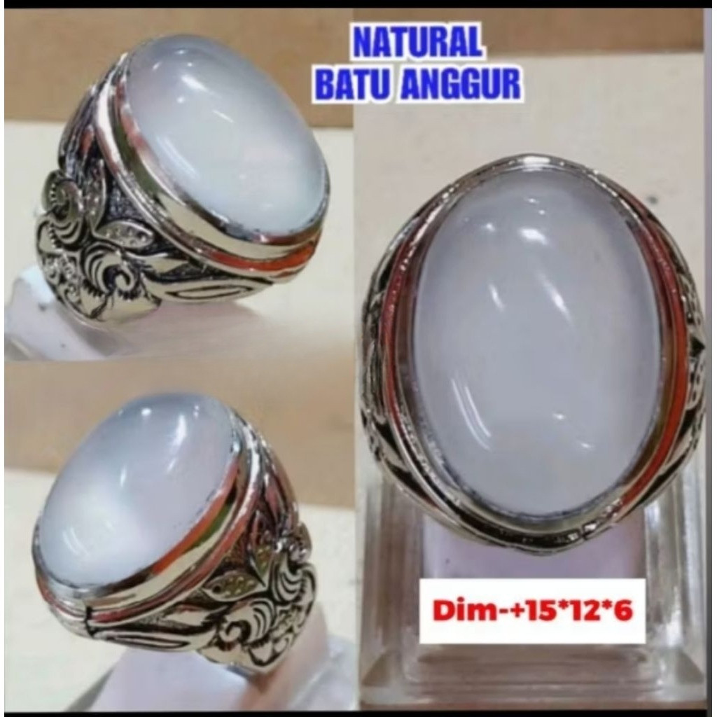 Cincin batu anggur Baturaja NATURAL